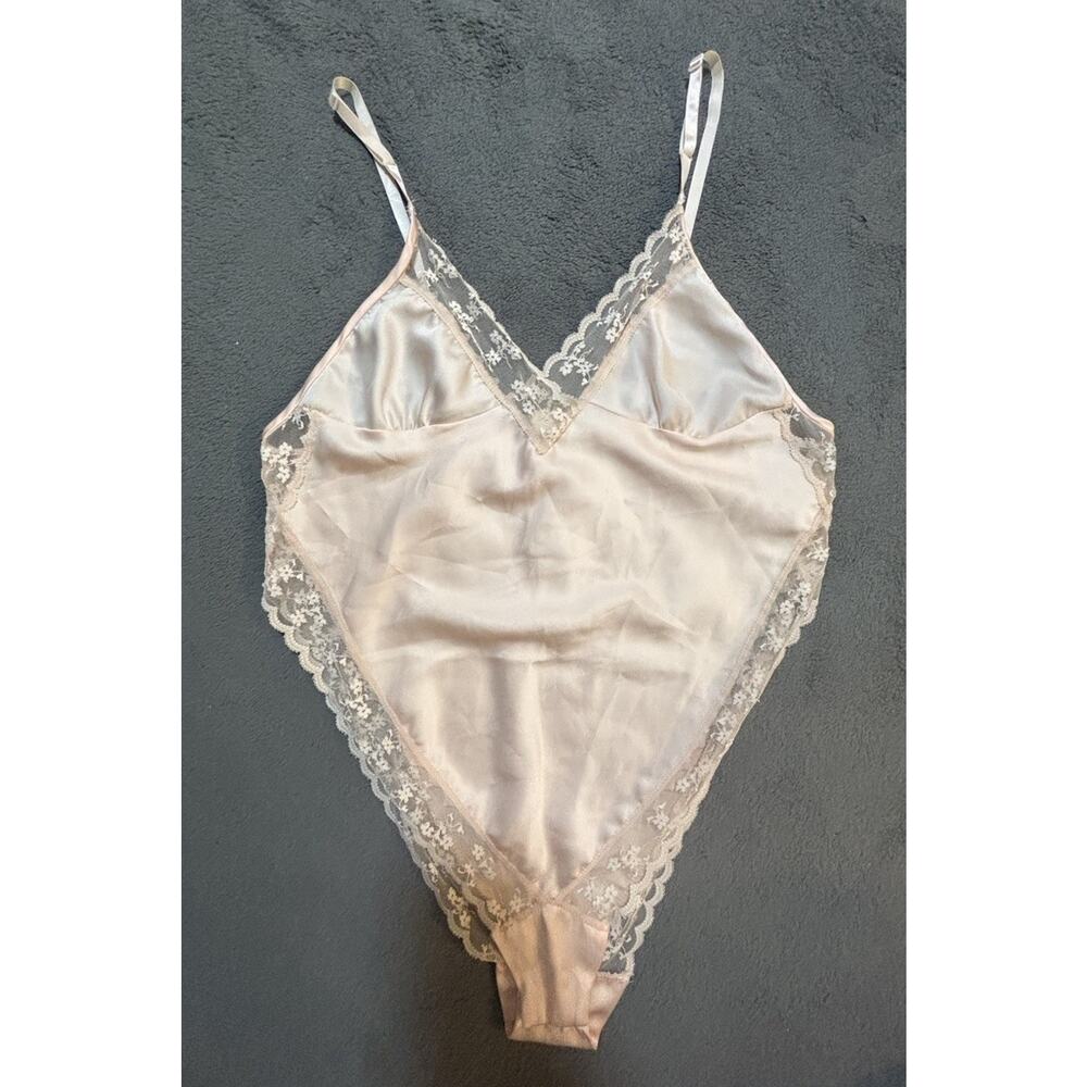 Vintage Avon Fashions Lingerie One Piece Lace Teddy